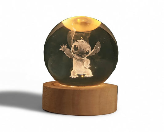 Stitch 3D Glowing Lamp